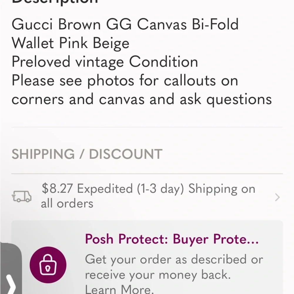 Gucci Wallet more life left  Vintage . Cards money id holder heart icon luxury - Picture 12 of 14